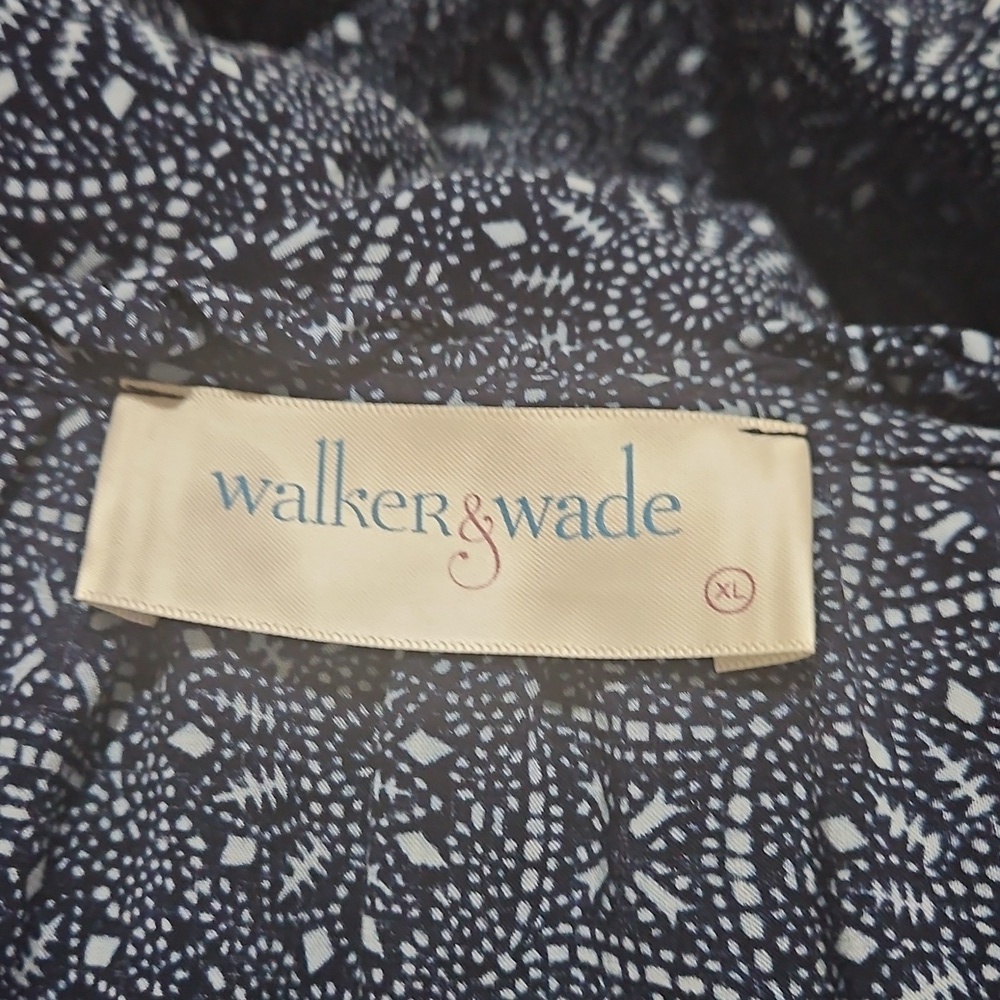Walker & wade lbiza Mini dress Elegant Blue Patterned Long Sleeve - Picture 11 of 11